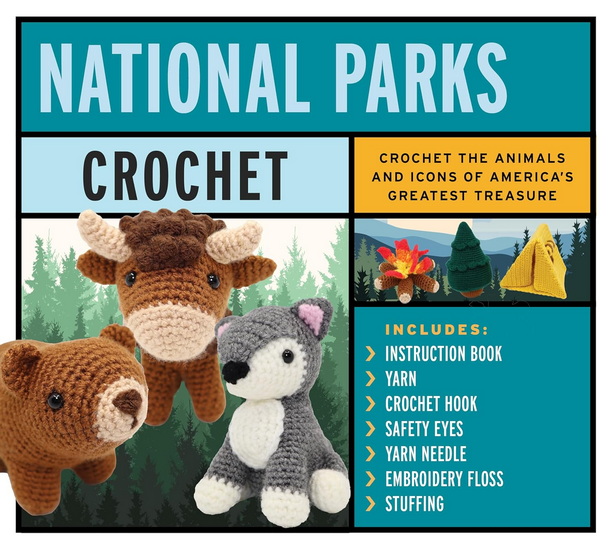 National Parks Crochet Kit: Crochet the Animals and Icons of America&#39;s Greatest Treasure - VICTORIA KAIRIS