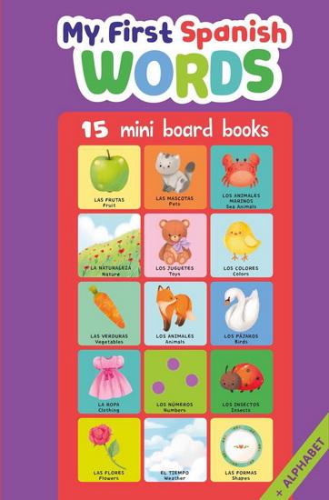 My First Spanish Words: 15 Mini Board Books - COLLECTIF