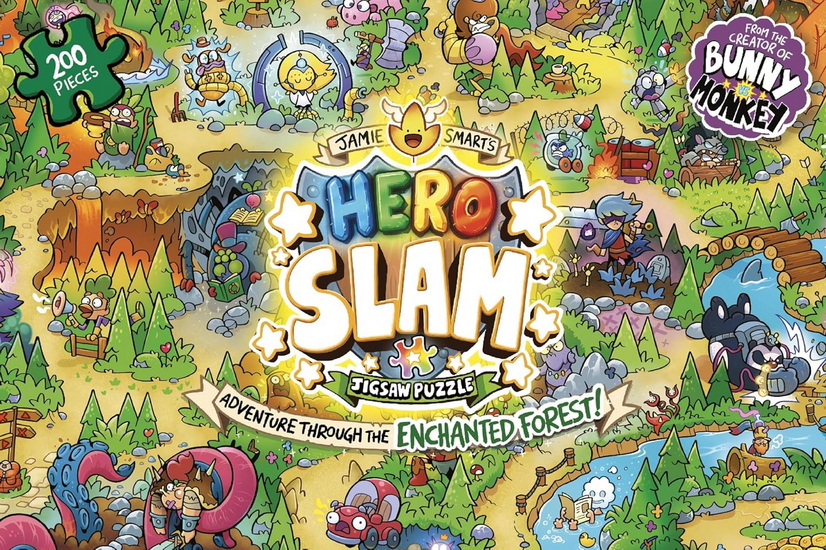 Jamie Smart&#39;s Hero Slam 200 Piece Jigsaw Puzzle - JAMIE SMART