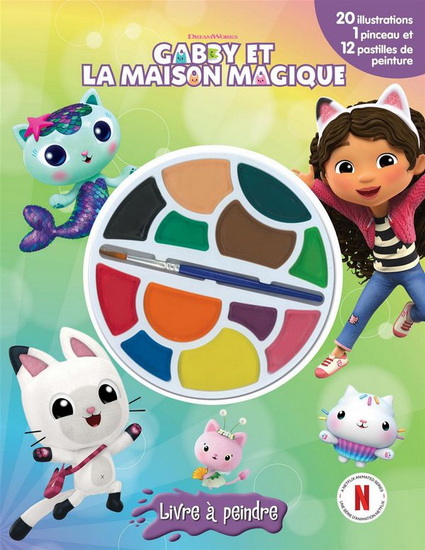 Gabby et la maison magique : livres à peindre - COLLECTIF