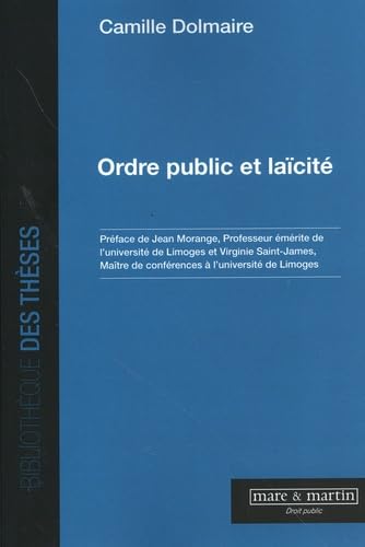 Ordre public et laïcité - CAMILLE DOLMAIRE