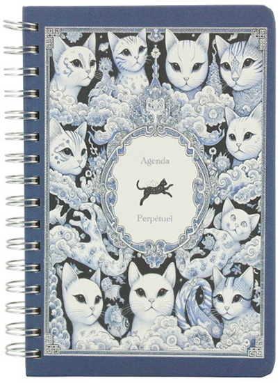 genda perpetuel chats - Bleu