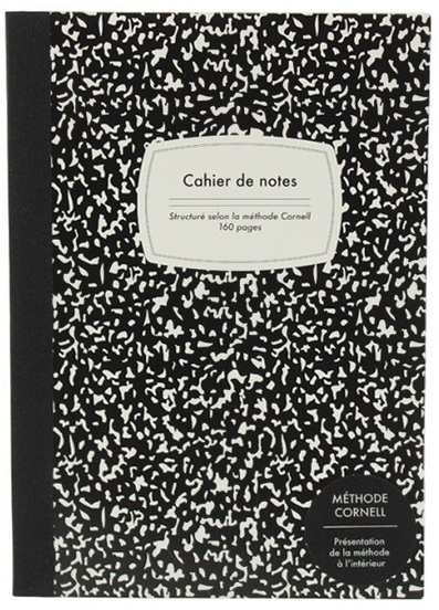 Cahier de notes méthode Cornell 160p