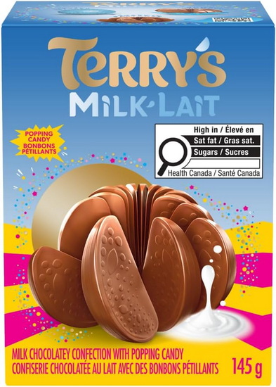 Chocolat au lait Terry&#39;s Bonbons pétillants 145g