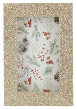 Ornement mini cadre doré