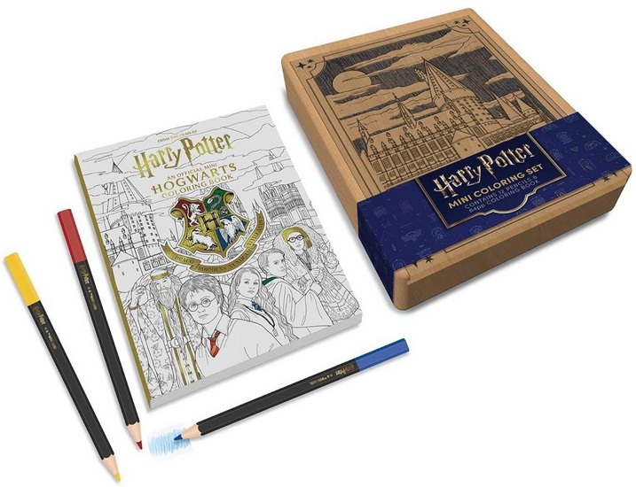 Harry Potter Mini Coloring Set: Contains 64pp coloring book and 12 premium colored pencils - COLLECTIF