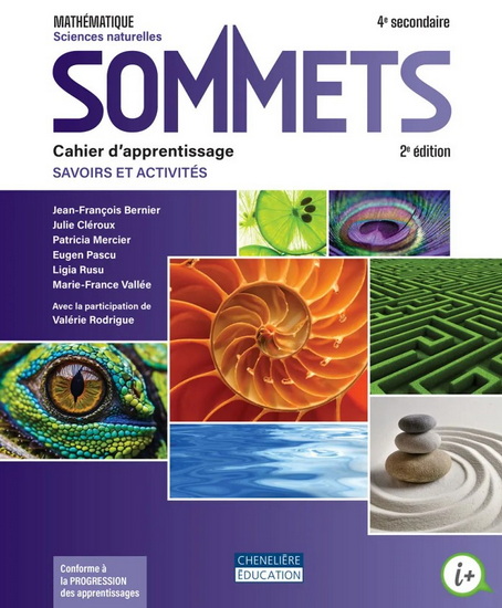Sommets : Mathématique, SN, Sciences naturelles : 4e secondaire : Savoirs et activités : Cahier d&#39;apprentissage - Version imprimée 2e éd. - COLLECTIF