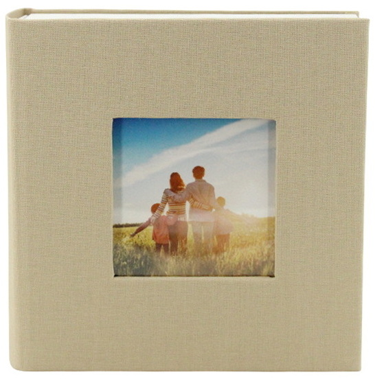 ALBUM PHOTO BEIGE - 80 PHOTOS 4X6