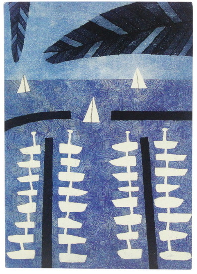 Voiliers sur mer bleue