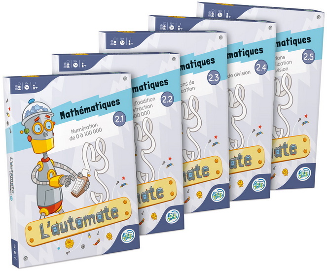 L'Automate : ensemble mathématiques 2e cycle du primaire (Séries 2.1 à 2.5) - ANNIE LUSSIER