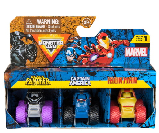 Monster Jam Marvel Ensembre 3 camions