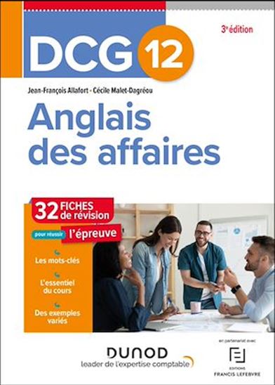 DCG 12 - Anglais des affaires - Fiches de révision - 3e éd. - JEAN-FRANÇOIS ALLAFORT - MALET-DAGRÉOU