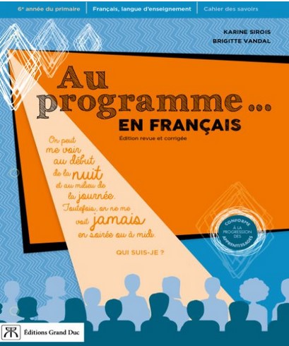 CEC Au programme 6e année cahiers 2e éd. - KARINE SIROIS - BRIGITTE VANDAL