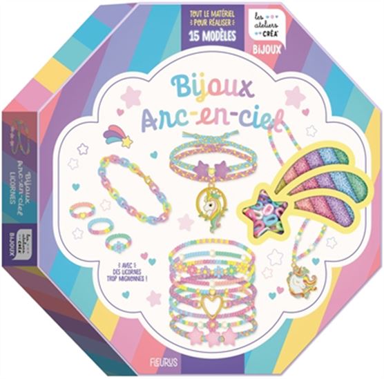 Bijoux arc-en-ciel : licornes Cof. - COLLECTIF