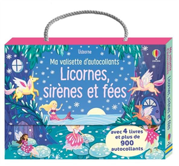 Ma valisette d&#39;autocollants Licornes, sirènes et fées - VARIOUS