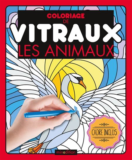 Animaux : coloriage de vitraux N. éd. - COLLCTIF