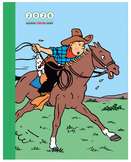 Agenda de bureau 2026 Tintin 1s/2p