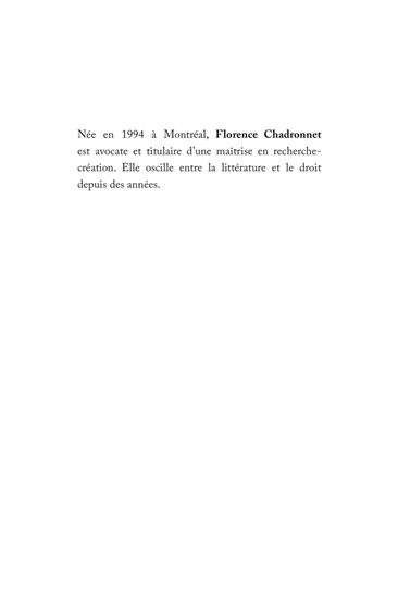 Reprise - FLORENCE CHADRONNET