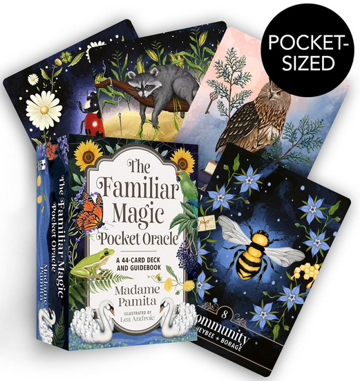 The Familiar Magic Pocket Oracle: A 44-Card Deck and Guidebook - MADAME PAMITA