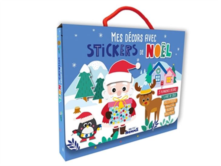 Mon P&#39;tit Hemma : Mes décors avec stickers de Noël (Valisette) - CAROTTE ET COMPAGNIE