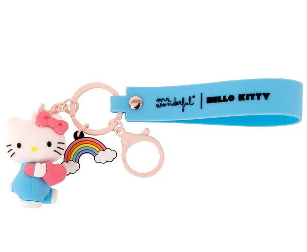 Porte-clé avec breloques Hello Kitty