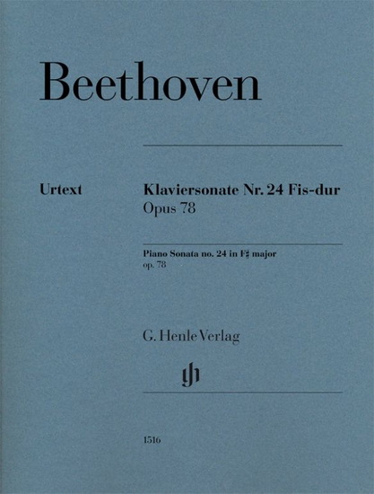 Piano Sonata No. 24, Op. 78 In F# Major - LUDWIG VAN BEETHOVEN