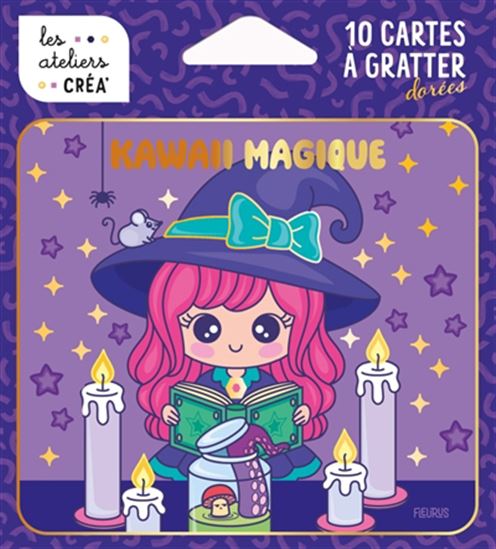 Kawaii magique : 10 cartes à gratter dorées - MAYUMI JEZEWSKI