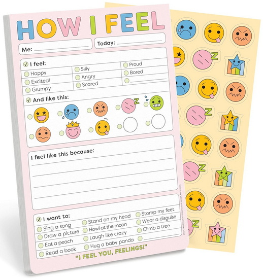 How I Feel Today Playtime Pad with Sticker Sheet - COLLECTIF