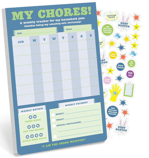 My Chores Weekly Tracker Pad Can-Do Pad with Sticker Sheet - COLLECTIF