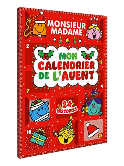 Monsieur Madame : mon calendrier de l&#39;Avent : 24 histoires Cof. N. éd. - COLLECTIF