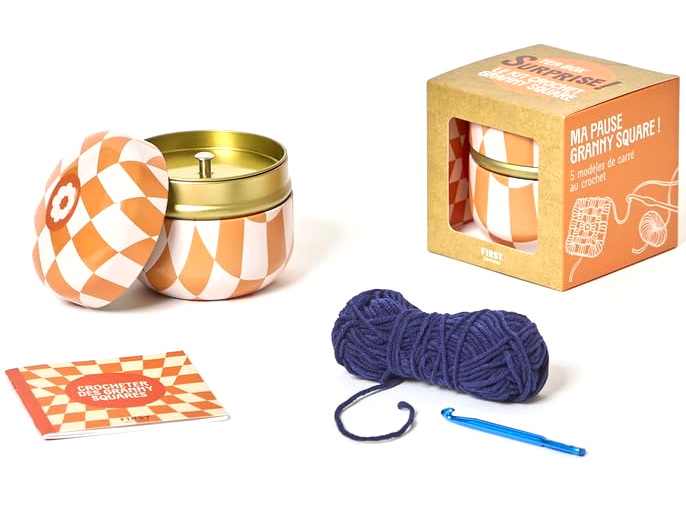 Tea box surprise, le kit crochet granny square Cof. - COLLECTIF
