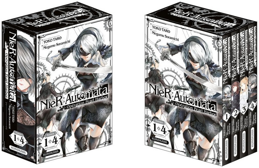 Coffret NieR Automata : opération Pearl Harbor Cof. #01-02-03-04 - TARO YOKO - MEGUMU SORAMICHI