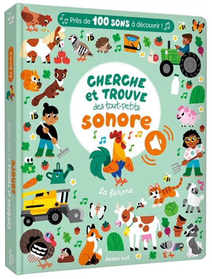 Cherche et trouve des tout-petits sonore : La ferme - MEI STOYVA