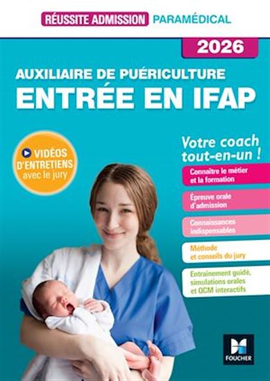 Réussite admission Entrée en IFAP - Auxiliaire de puériculture 2026 - JACKIE PILLARD