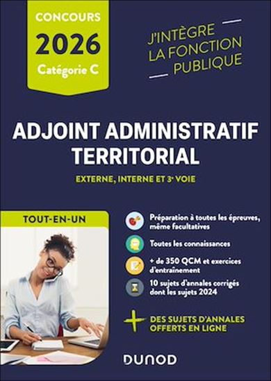 Concours Adjoint administratif territorial - 2026 - COLLECTIF