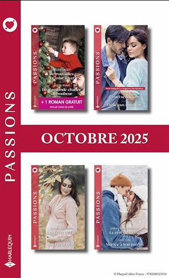 Pack mensuel Passions - 8 titres + 1 roman gratuit (Octobre 2025) - COLLECTIF