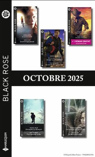 Pack mensuel Black Rose - 10 romans + 1 titre gratuit (Octobre 2025) - COLLECTIF