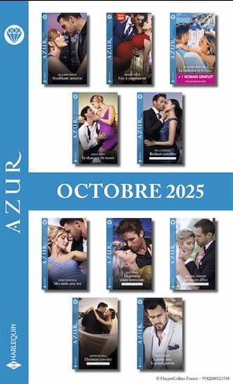 Pack mensuel Azur - 11 romans + 1 titre gratuit (Octobre 2025) - COLLECTIF