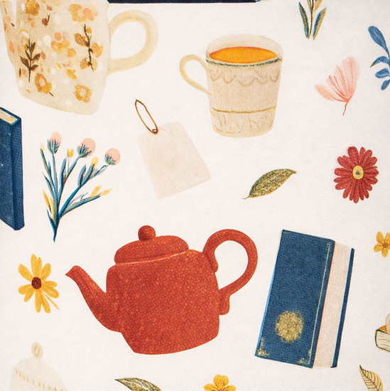 Rouleau Thé et livres