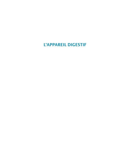 L&#39;Appareil digestif : des sciences fondamentales à la clinique 4e éd. - PIERRE POITRAS