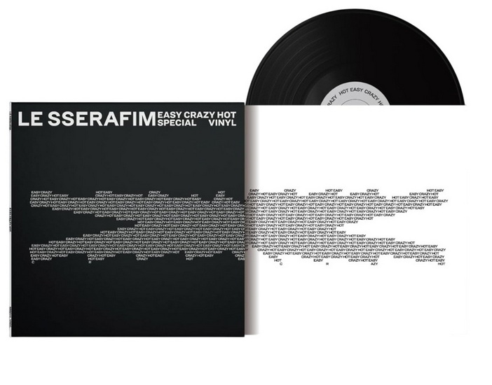 Easy-Crazy-Hot (Vinyle noir charbon) - LE SSERAFIM