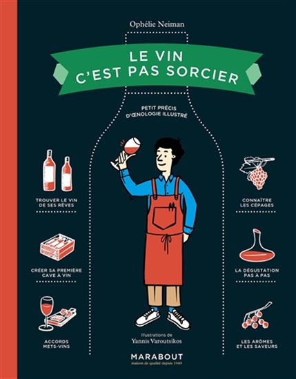 Le Vin c&#39;est pas sorcier : petit précis d&#39;oenologie illustré N. éd. - OPHÉLIE NEIMAN - YANNIS VAROUTSIKOS