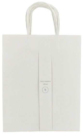 Ens. 5 sacs moyens kraft blanc