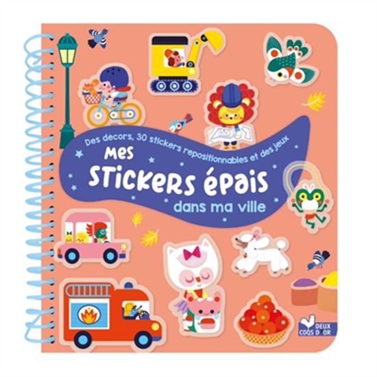 Mes stickers épais : Dans ma ville - JULIE MERCIER