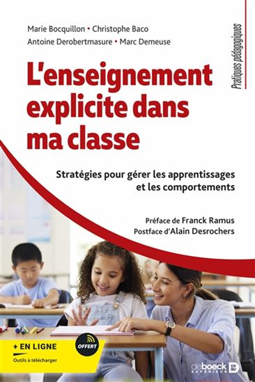 L'Enseignement explicite dans ma classe : stratégies pour gérer les apprentissages et les comportements - Collectif
