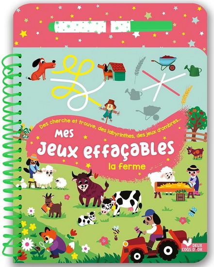 Mes jeux effaçables : la ferme - WERONIKA SALACH - ROMAIN GUYARD