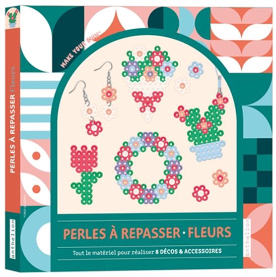 Perles à repasser : fleurs Cof. - PAULINE LEBRETON