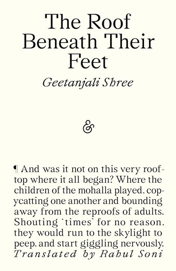 The Roof Beneath their Feet - GEETANJALI SHREE - RAHUL SONI