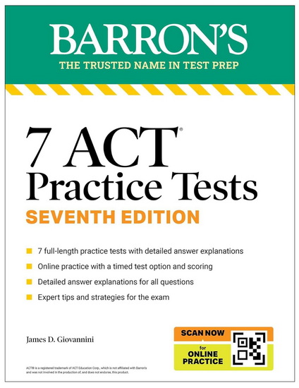 7 ACT Practice Tests, Seventh Edition + Online Practice - COLLECTIF