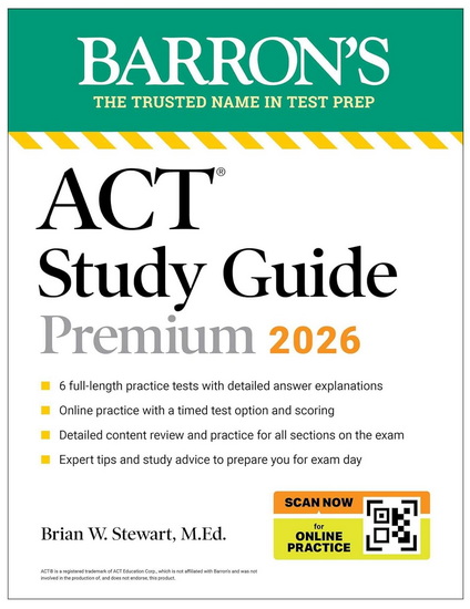 ACT Study Guide Premium, 2026: 6 Practice Tests + Comprehensive Review + Online - COLLECTIF